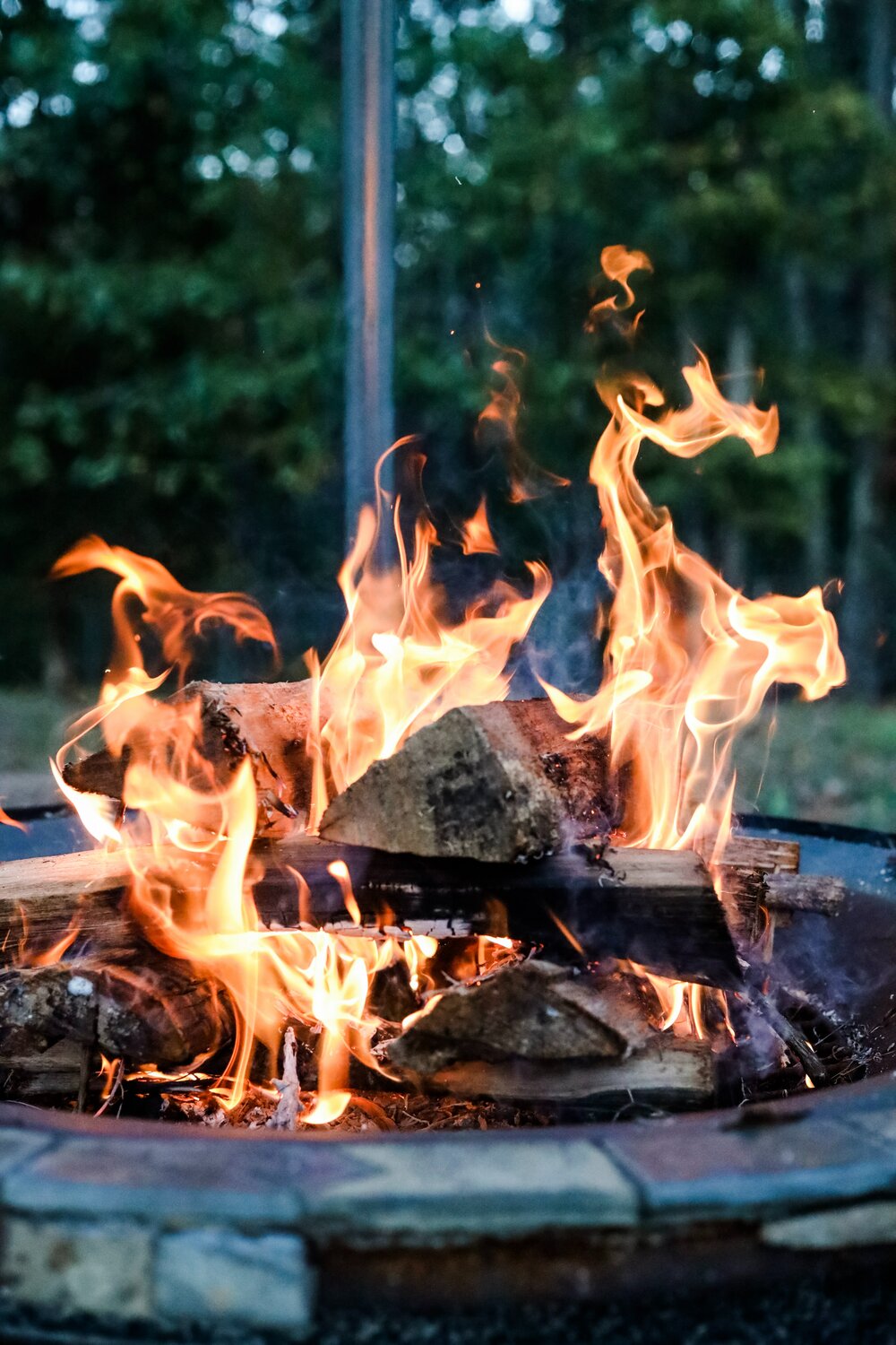 Fire pits are a great and easy way to relax with friends for the evening.